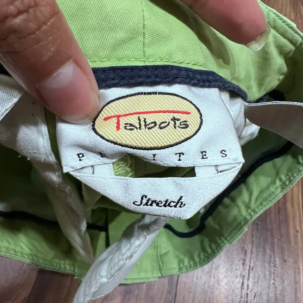 Talbots Women's Green Apple Chino Weekend Shorts Size 4 Travel - Picture 3 of 5
